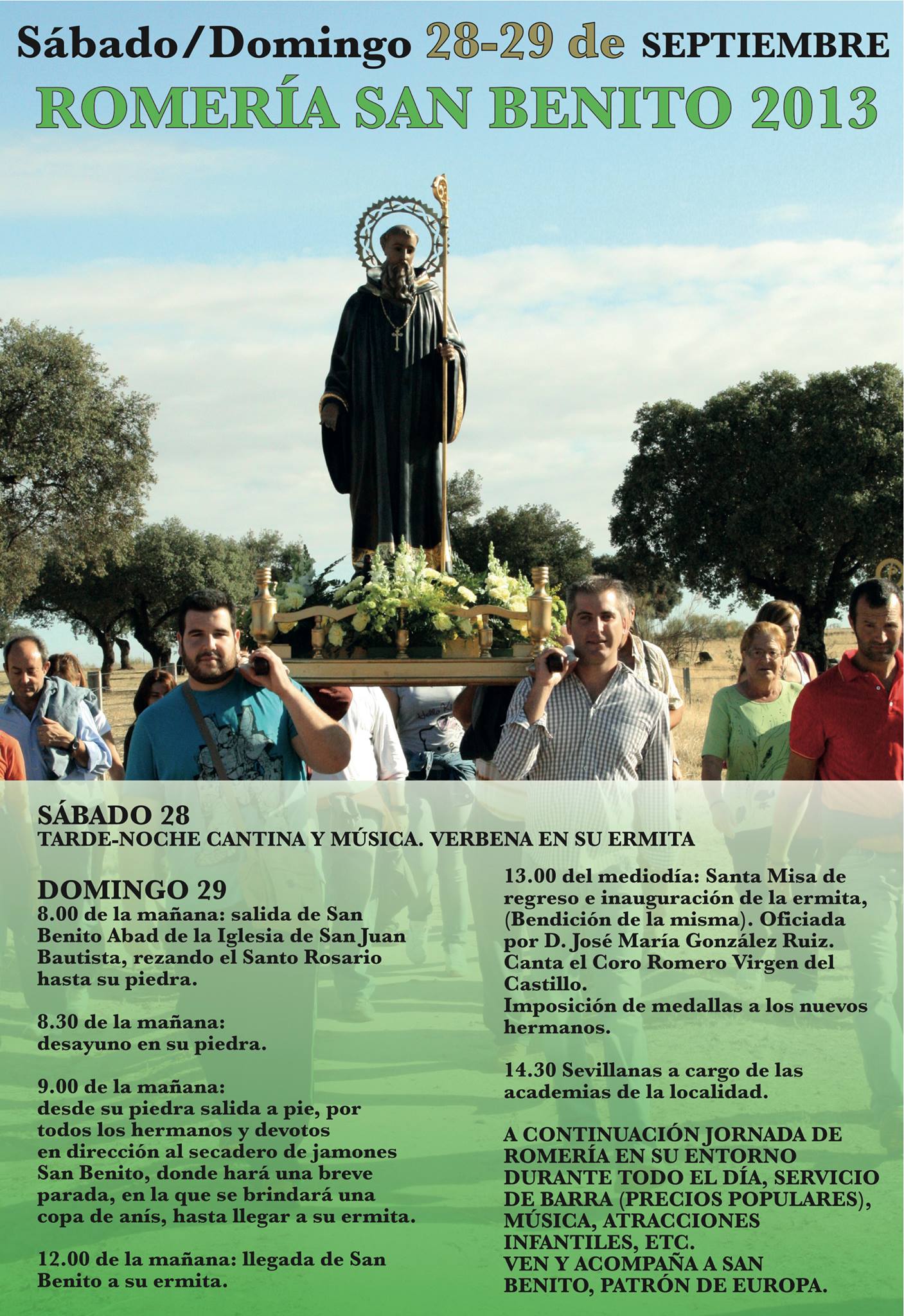 Cartel de Romería de San Benito abad 2013